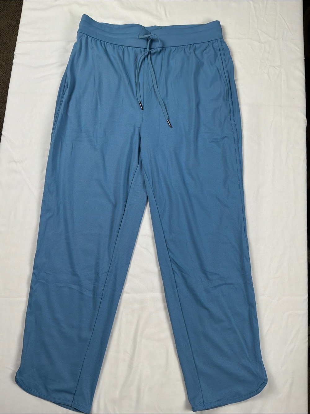 HALARA Blue Wide-Leg Drawstring Track Pants